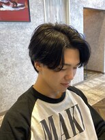 ステレオ ヘアデザイン 安城店(STEREO HAIR DESIGN)&nbsp;センターパート×前下がり（4月）