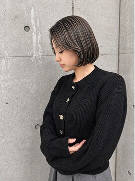 カミュー 高岳(CAMUE) ボブ×地毛ハイライト