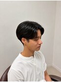 清潔感と色気を両立した、大人の韓国風センターパート