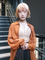 スティードアウェーク 立川北口店(Steed AWAYKE)&nbsp;feather BOB / blond × design color【SteedAWAYKE/立川】