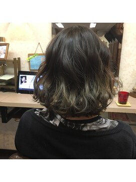 フェリシータ 緑地公園店(felicita) 透明感抜群♪モードレトロ☆グラデーションボブ@ウェーブ