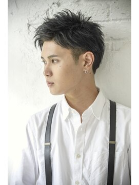 リップスヘアー 銀座(LIPPS hair) オールバック刈り上げツーブロラフ無造作イメチェンリバース