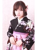 着物ヘア/ヘアセット/パーティーヘアセット/ボブアレンジ