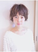 小顔フリンジバングショート