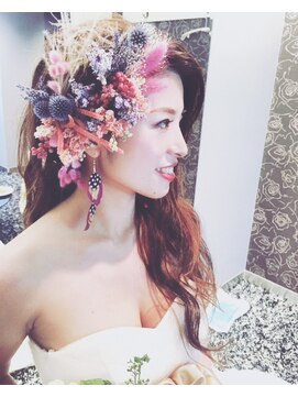 ブラウ ネイル パーティー(Blau Nail Party) ドライフラワーヘア