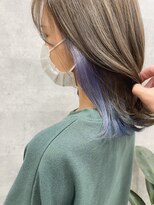 ニコル(NICOLL)&nbsp;ブルーインナーカラー×グレージュ