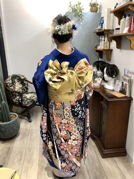 ナナイロ 成人式お着付け　ヘアセット