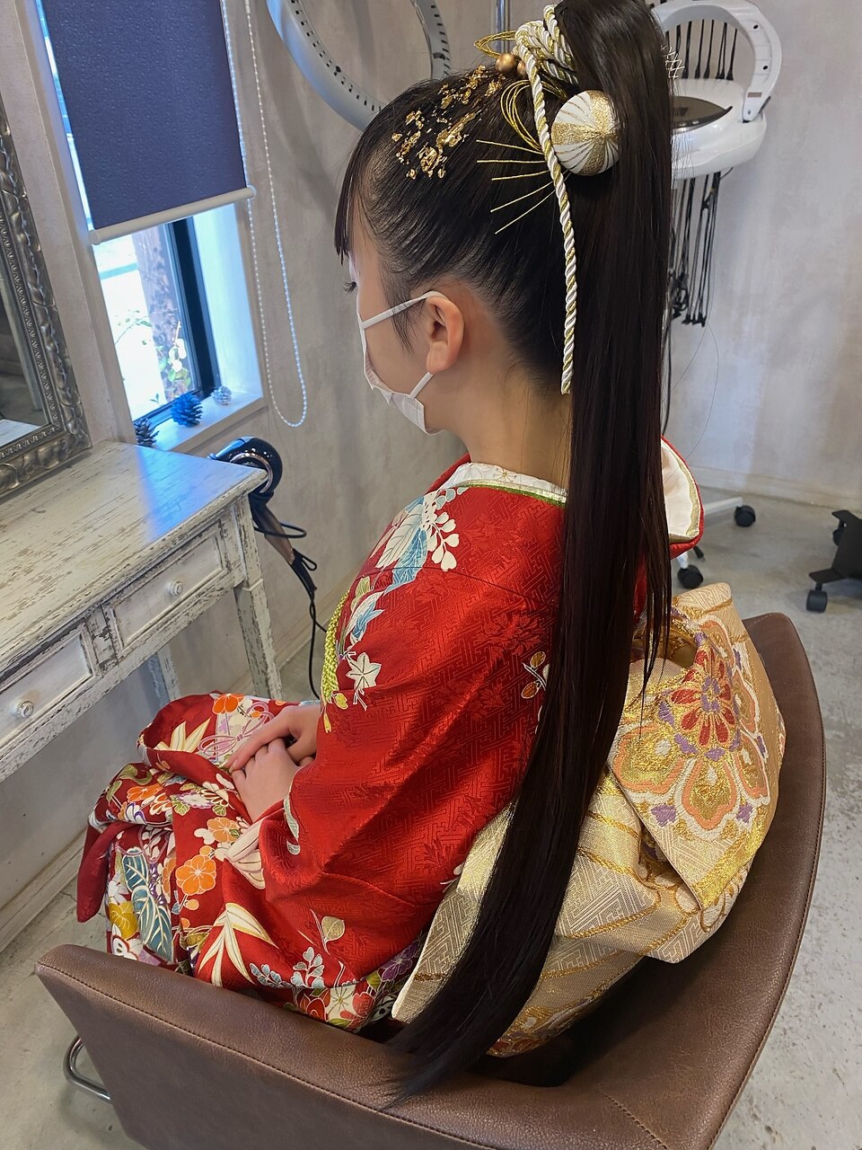 ꫛꫀꪝ✧ No.1366 大人かっこいいポニーテールヘア髪飾りセット