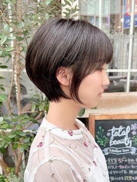 ネオリーブアイム 横浜西口店(Neolive aim) 大人ガーリーチョコレートカラープリカール横浜ショートボブ