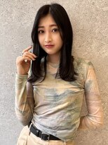 アース 三軒茶屋店(HAIR&MAKE EARTH) 三軒茶屋_レディース_ロング_ストレート_ナチュラル_ブラック_