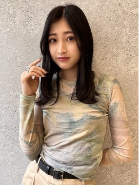 アース 三軒茶屋店(HAIR&MAKE EARTH) 三軒茶屋_レディース_ロング_ストレート_ナチュラル_ブラック_