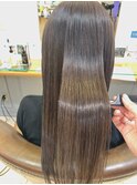 斜めバング/グレージュカラー/シルキーベージュ/自由が丘
