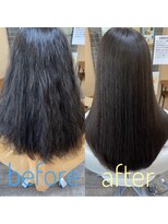 庵 ヘアー(hair)&nbsp;髪質改善ストレート　30代40代50代ファストエイジング