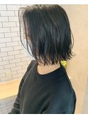 【VALLEY  hair care&spa】秋冬に可愛い暗髪ボブ
