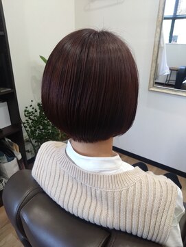 ユニ ヘアサロン イシグロ(yuni HAIRSALON ishiguro) 丸みショートボブ