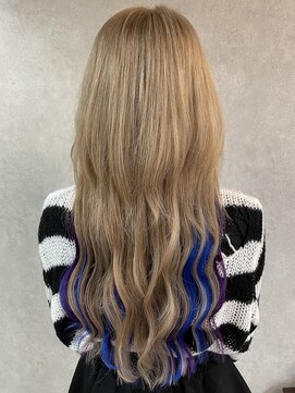 リブレ(Rebre) Blue×Violet ロングウルフ☆☆