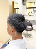 メンズツーブロックマッシュショート