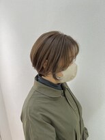 トッカ 船橋南口店(tocca)&nbsp;【我妻修三】ミルクティーベージュ＆丸みショート