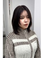 ガリカ 大名(Gallica)&nbsp;シースルーバングにザクザクレイヤーがお洒落なミディアムヘア