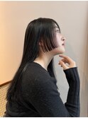 【HIDETO】パツっとカット ロングヘア