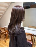 レイヤーカット艶々ブラウン