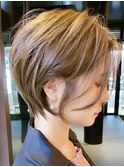 ショートボブ×ショコラアッシュ【束感/ヘルシースタイル/立川】