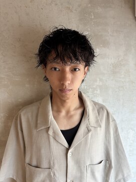 縦落ちツイストパーマ