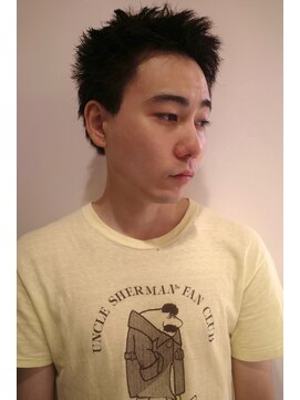 ブルートマト(BLUE TOMATO) スパイキーショート マレット学割U24短髪ピンパーマメンズカット