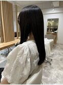 20代30代40代◎似合わせカット暗めカラーツヤ感ストレートロング