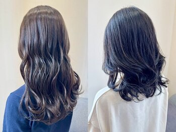 ヘアーサロン エクラ(HAIR SALON eclat)の写真/『可愛い×朝ラク』を実現☆アレンジで雰囲気も変わる2wayヘア♪コテ巻き風パーマで再現性抜群！【都城】