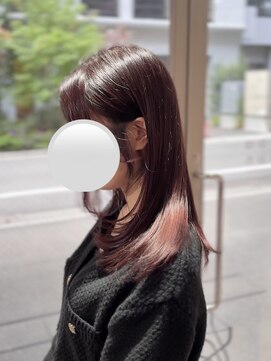 アイノア シノン 神保町(AInoa sinon) カラーしても綺麗に見えない理由は、髪質でした/ボルドーカラー