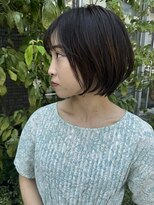 ビューエヒメ(VIEW EHIME)&nbsp;小顔カットショートボブ大人可愛いアッシュオリーブ