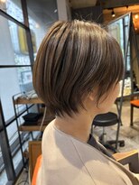 インス(ensue)&nbsp;似合わせ◎30代40代小顔ひし形ショートボブ髪質改善