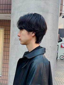 マイロ(mailo) メンズセンターパートニュアンスパーマ韓国風センターパート