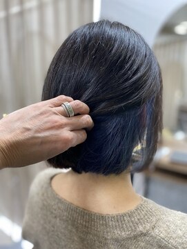 TELA HAIR 石岡店【テーラヘアー】【4月15日NEW OPEN(予定)】 深いネイビーのインナーカラー
