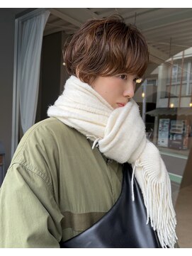 ホヌン 茅ヶ崎(Honnun) 抜け感マッシュショート×ゆるパーマ/茅ヶ崎