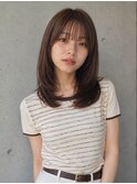 顔周りレイヤー/レイヤーカット