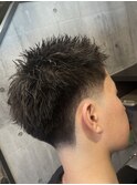 メンズショート×テーパーフェード