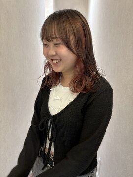 エムサロン 元総社(emusalon) 【Yuuka】ピンクベージュのデザインカラー