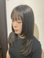 ラシク(RASHIKU)&nbsp;レイヤーカット×オリーブカラー