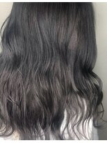 アース 会津若松店(HAIR&MAKE EARTH)&nbsp;ダークグレージュのふんわりパーマスタイル