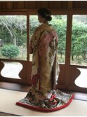 花嫁　ブライダル　色打掛