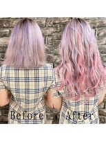 エクステ専門店 あるじゃんすー 水戸店 ピンクユニコーン#シールエクステ#リラックスウェーブ#水戸