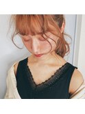 ローポニーヘアアレンジ