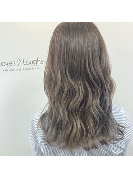 ヘアーザラブズラフズ オーガニカ 北九州(HAIR THE LOVES LAUGHS ORGANICA) ハイグレイカラー×グラデーション*
