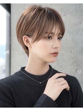 エインアンリー 表参道(AIN.ANLY.) ★ワンレンボブルフ黒髪ネビージュ小顔ぱっつん前髪ウルフパーマ