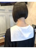 顎ラインボブ 前下がりショートボブ コンパクトボブ ミニボブ