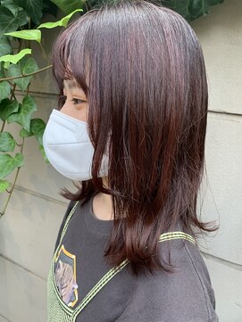 エム(EM) 顔まわりウルフ/ワインレッド/チューニング