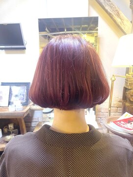 アックスピュア(axe pure) ツヤ感が決め手♪キュートなレッドボブ