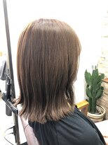 ハサミバイアトリエナガノ 千葉(8sami by atelier nagano)&nbsp;デザインカラー／レイヤーカット/ウエットヘア/オリーブベージュ